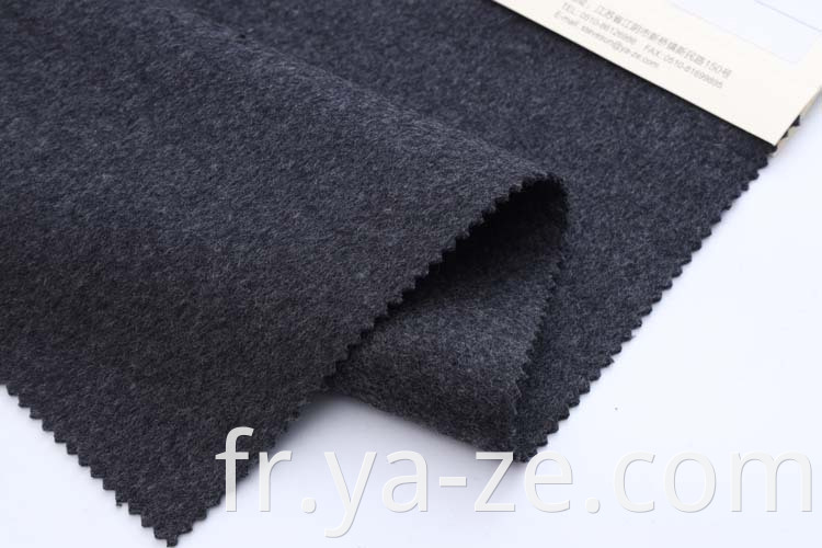Qualité garanti à double face à face à parapres teintes de fil Fleece en laine de laine de laine Fabricant de pardessus pour le costume de costume de costume